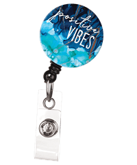 Bonitas ID Avenue Lovitude Positive Vibes Retractable Badge Reel