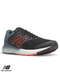 New Balance 520v7 Black/ Red Men's Athletic Nursing Shoes