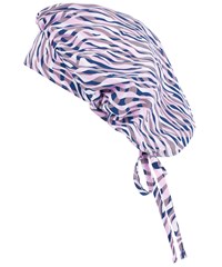 Maevn Animalia Women's STRETCH Bouffant Print Scrub Hat
