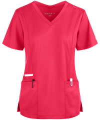 Maevn Matrix Women's 3-Pocket STRETCH  V-Neck Scrub Top