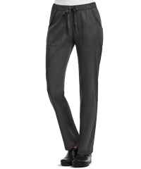 Style # MA6501: PEWTEMaevn Matrix Women's 5-Pocket STRETCH Elastic Waist Drawstring Cargo Scrub Pants