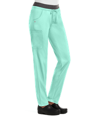 Maevn Matrix Heather Women's 5-Pocket Elastic Waist Jogger PETITE Scrub Pants