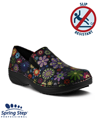 Spring Step Black-Multi Professional Manila Women's Slip Resistant Nursing Shoes 