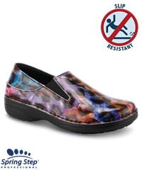 Spring Step Rainbow Patent Professional Manila Women's Slip Resistant Nursing Shoes