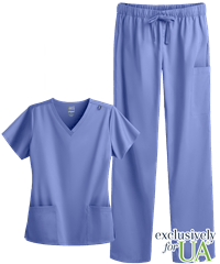 Women's Value STRETCH Petite Scrub Set  