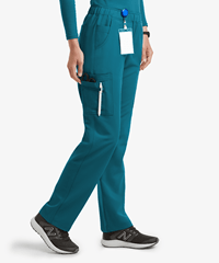 Style # MBS243: CARIBMOVEMENT by Butter-Soft Rigel Women's 7-Pocket Interior Drawstring STRETCH Scrub Pants