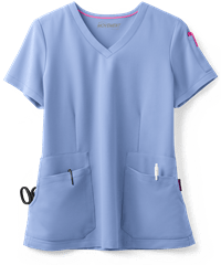 Style # MBS616: CEILMOVEMENT by Butter-Soft Antares Women's 4-Pocket V-Neck STRETCH Scrub Top
