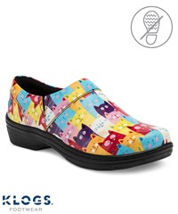 Klogs Mission Amstercats Patent Leather Women's Slip On Nursing Clog
