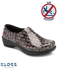 Klogs Mission Lolly Women's Patent Leather Slip On Nursing Clogs