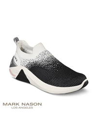 Skechers Mark Nason A Linear Kit Black Gradient Women's Slip On Athletic Nursing Shoes
