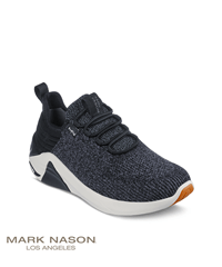 Skechers Mark Nason A Linear Jozlyn Black Gray Heather Women's Slip On Athletic Nursing Shoes