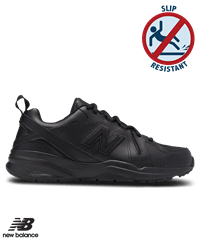 New Balance Black/Black 608v5 Men's Athletic Nursing Shoes