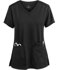 Style # P2411: BLACKMed Couture Insight Woman's 3-Pocket V-Neck Scrub Top