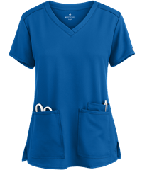 Style # P2411: ROYALMed Couture Insight Woman's 3-Pocket V-Neck Scrub Top