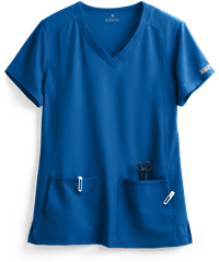 Med Couture Insight Women's 4-Pocket V-Neck Scrub Top
