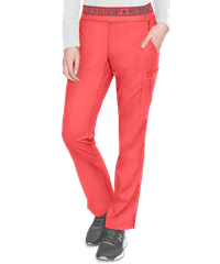 Med Couture Touch Women's 7-Pocket Yoga PETITE Scrub Pants