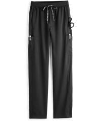 Style # P7779: BLACKMed Couture RothWear Men's 6-Pocket Cargo Straight Leg Scrub Pants