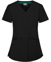 Style # P8579: BLSPEMed Couture Energy Serena Women's 3-Pocket V-Neck STRETCH Scrub Top