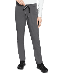 Style # P8706: PEWTEMed Couture Peaches Women's 4-Pocket Flat Front STRETCH Scrub Pants