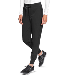 Style # P8721: BLACKMed Couture Peaches Women's 4-Pocket STRETCH Seamed Cargo Jogger Scrub Pants 