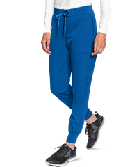 Style # P8721: ROYALMed Couture Peaches Women's 4-Pocket STRETCH Seamed Cargo Jogger Scrub Pants 