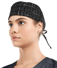 UA Hashtag Plaid Unisex Adjustable Tie Print Scrub Hat