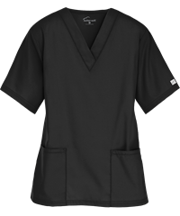 Style # PC62C: BLACKButter-Soft Core by UA™ Women's 2-Pocket V-Neck Scrub Top