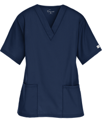Style # PC62C: NAVYButter-Soft Core by UA™ Women's 2-Pocket V-Neck Scrub Top
