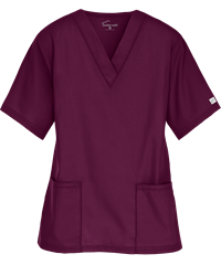 Style # PC62C: WINEButter-Soft Core by UA™ Women's 2-Pocket V-Neck Scrub Top