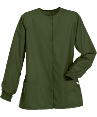Style # PC82C: OLIVEButter-Soft Core by UA™ Women's 2-Pocket Warm-Up Scrub Jacket 