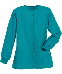 Style # PC82C: TEALButter-Soft Core by UA™ Women's 2-Pocket Warm-Up Scrub Jacket 