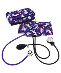 Prestige Violet Unicorns Blood Pressure & Stethoscope Set with Case