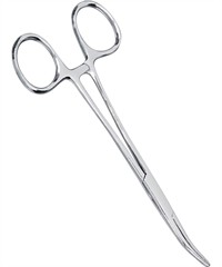 Prestige 5.5" Kelly Curved Blade Stainless Steel Forceps 