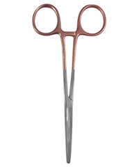 Prestige 5.5'' ColorMate Kelly Stainless Steel Forceps