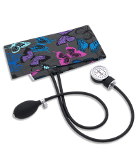 Prestige Premium Butterflies Grey Adult Aneroid 10"-16" Sphygmomanometer