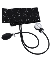Prestige Cats Black and White Premium Adult Aneroid 10"-16" Sphygmomanometer