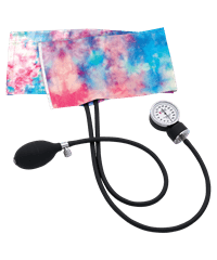 Prestige Tie Dye Cotton Candy Sky Premium Adult Aneroid 10"-16" Sphygmomanometer