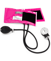 Prestige Electric Pink Premium Adult Aneroid 10"-16" Sphygmomanometer