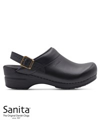 Sanita Professional Ingrid Women's Backless Leather Nursing Clog