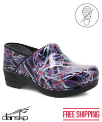Dansko ProXP 2.0 Ribbon Patent Women's Leather Nursing Clogs