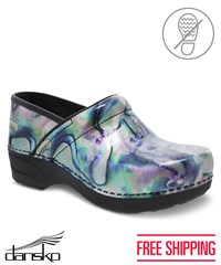 Dansko ProXP 2.0 Silver Pearl Women's Patent Leather Nursing Clog