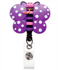 Prestige Deluxe Retracteze™ Butterfly Button Snap ID Badge Holder