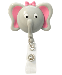 Prestige Deluxe Retracteze™ Elephant Button Snap ID Badge Holder