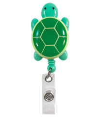 Prestige Deluxe Retracteze™ Turtle Button Snap ID Badge Holder