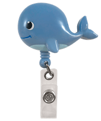 Prestige Deluxe Retracteze™ Whale Button Snap ID Badge Holder