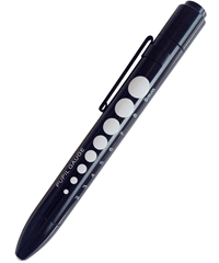 Style # PRS214: BLACKPrestige Soft LED Pupil Gauge Push Button Penlight