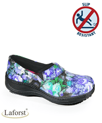 Laforst Rachel Green/Blue Floral Women's Slip Resistant Nursing Shoes