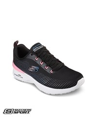 Skechers Skech-Air Dynamight Luminosity Black/Pink Women's Lace Up Athletic Nursing Shoes