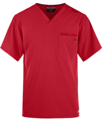 Skechers by Barco Structure Men's 1-Pocket STRETCH V-Neck Scrub Top