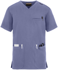 Skechers by Barco Aspire Men's 3-Pocket STRETCH Sports V-Neck Scrub Top